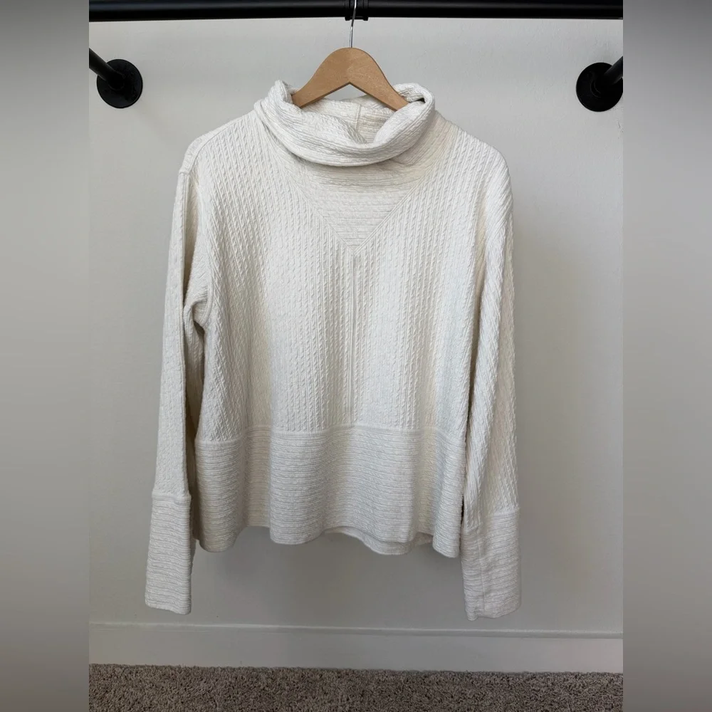 Lululemon Women's Retreat Yourself Ivory Cowl Neck Pullover - Picture 2 of 8